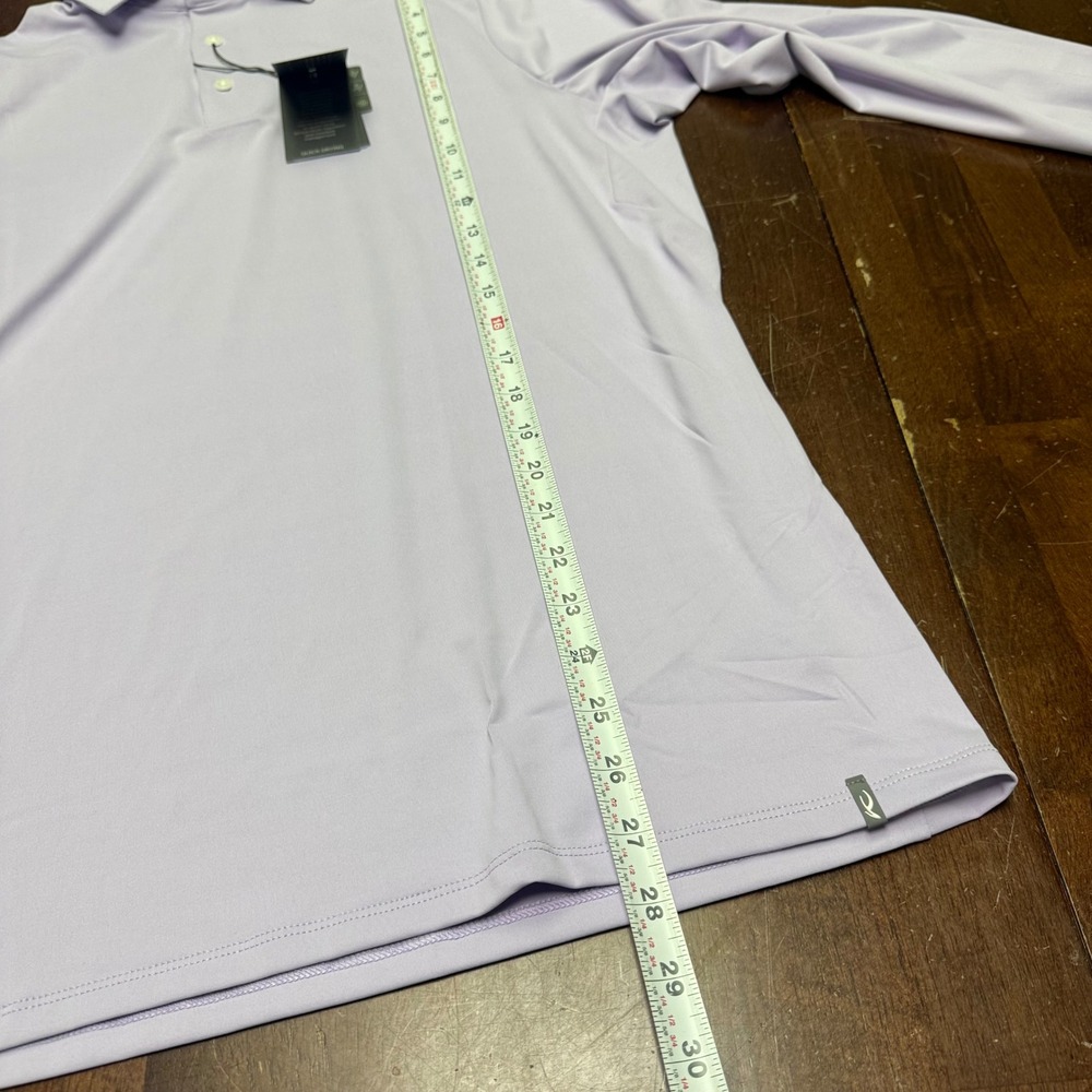 New KJUS Soren Polo Mens Size Medium 50 Lavender Long Sleeve Quick-Dry UPF 50+ - Picture 7 of 11